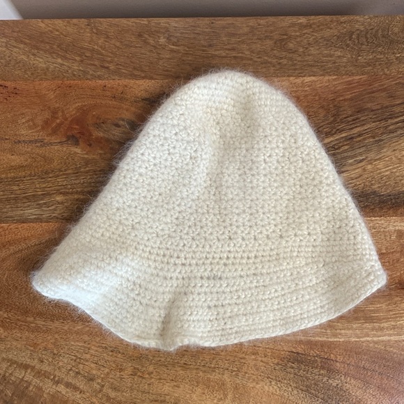 VTG 60’s Ivory Mohair Floppy Hat - Picture 7 of 13